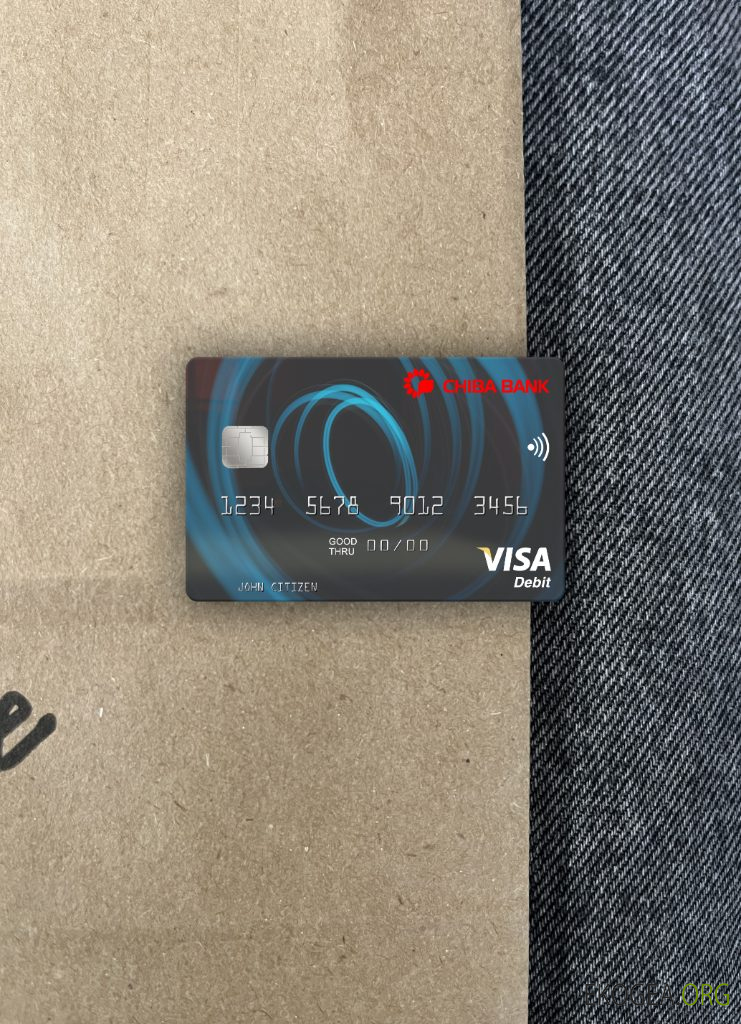 Japon Chiba Bank carte de débit visa photolook , avant